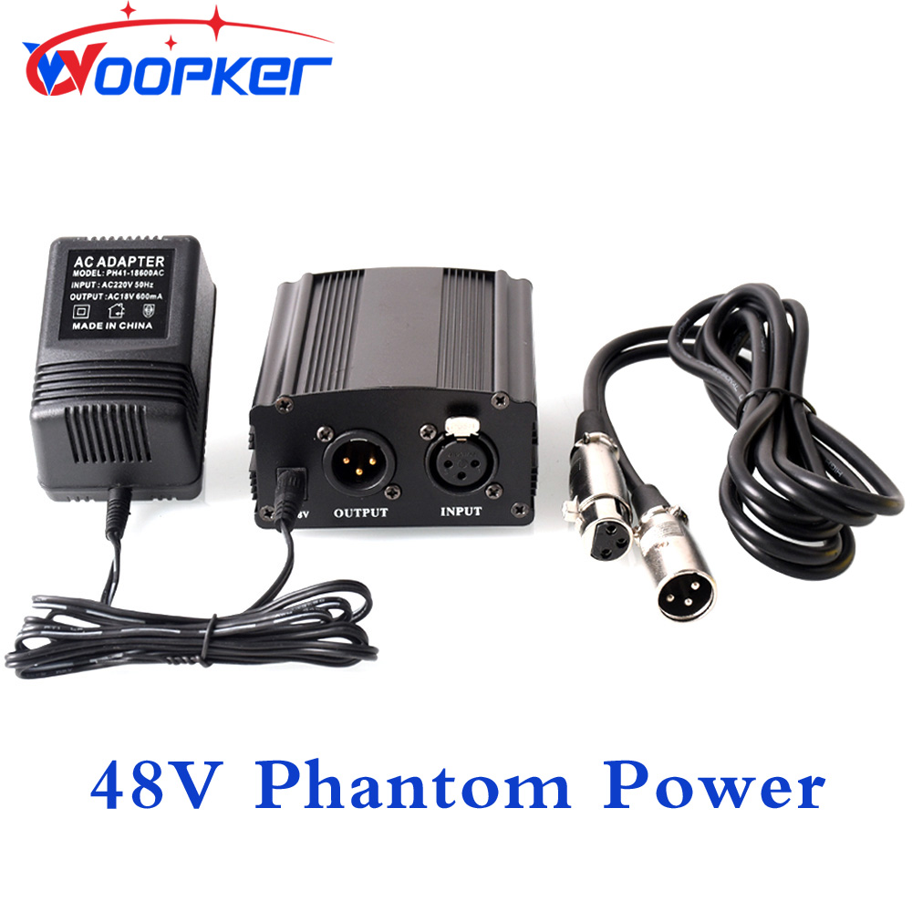 Xlr Microphone Condenser - Фантомный источник питания Woopker 48 В