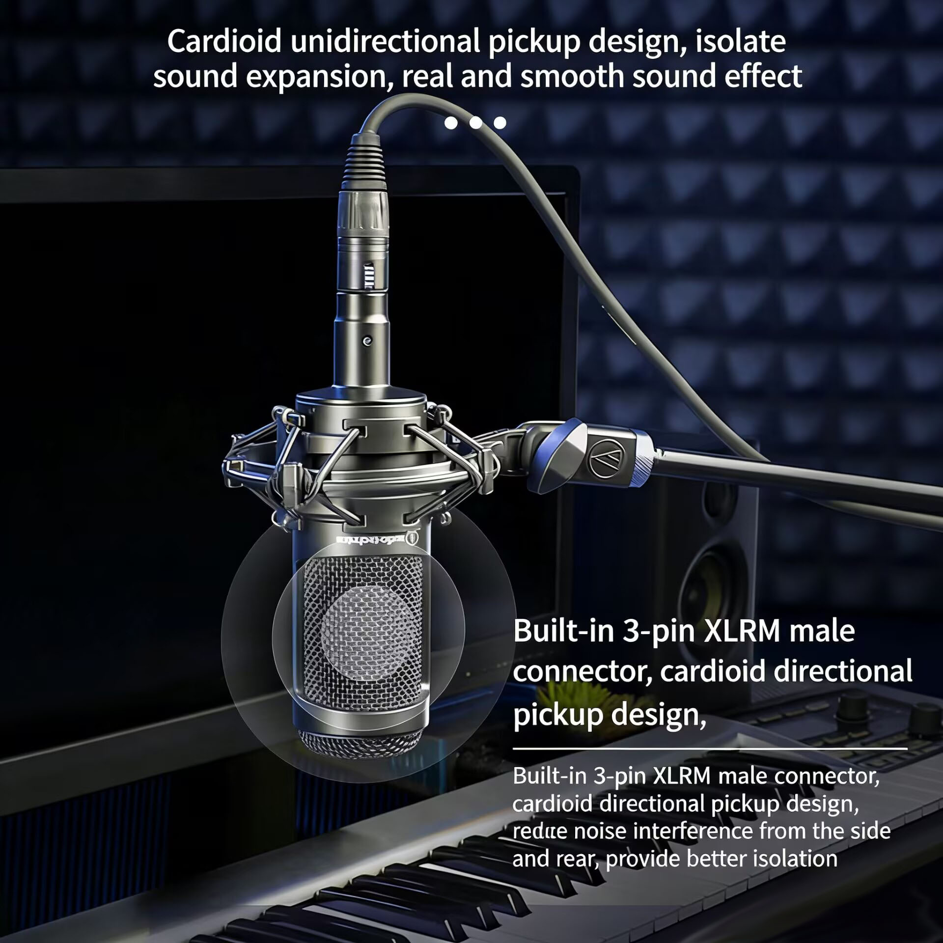 Профессиональный студийный кон – обзор и цена Xlr Microphone Condenser